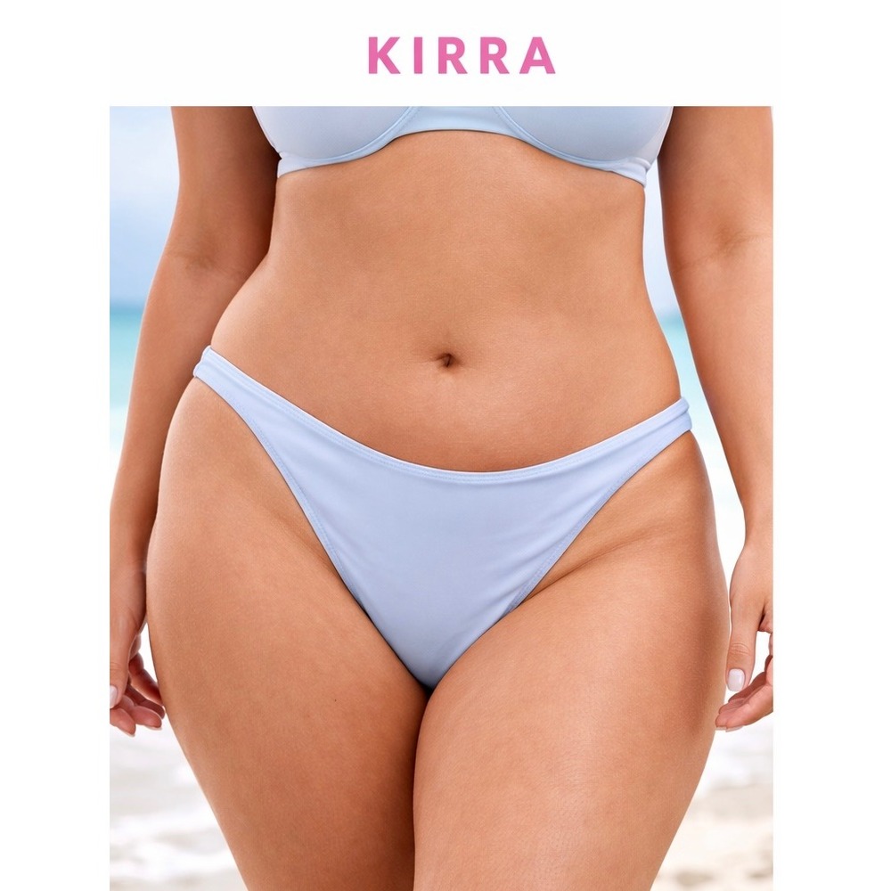 KIRRA PacSun Light Blue Bikini Bottoms Size XL Cheeky Cut Swimsuit